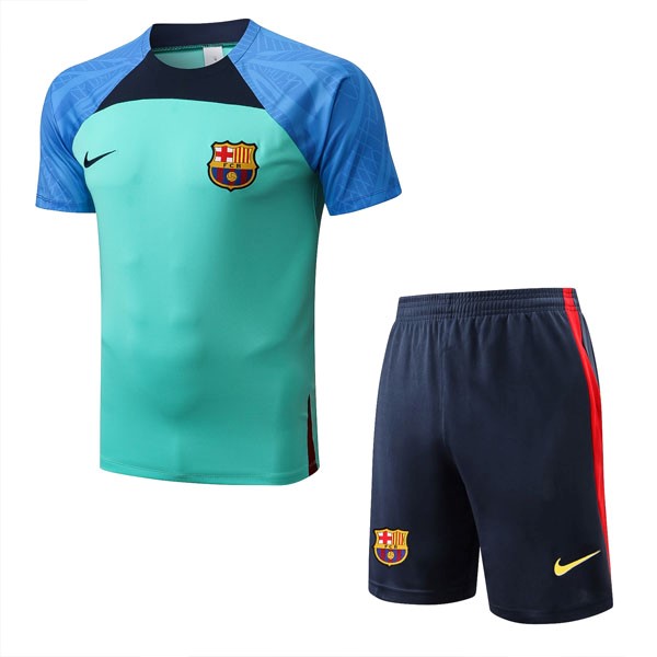 Trainingsshirt Barcelona Komplett-Set 2022-23 Grün